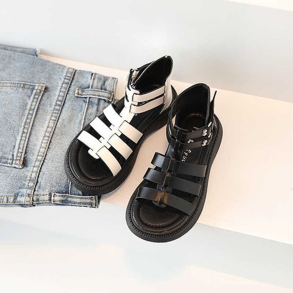 sandals children's shoes 2022 fancy new boys' british roman sandals kids fashion high-girls simple open-toe versatile school shoes, Black;red
sandals children's shoes 2022 fancy new boys' british roman sandals kids fashion high-girls simple open-toe versatile school shoes, Black;red