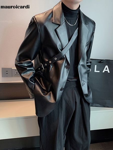 men's leather faux leather mauroicardi spring autumn black soft faux leather blazer men casual loose luxury waterproof mens jackets and
men's leather faux leather mauroicardi spring autumn black soft faux leather blazer men casual loose luxury waterproof mens jackets and