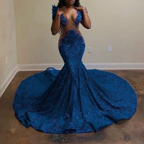 dark navy sparkly sequins prom dresses deep v neck mermaid evening gowns 2023 elegant plus size women formal dress, Black
dark navy sparkly sequins prom dresses deep v neck mermaid evening gowns 2023 elegant plus size women formal dress, Black