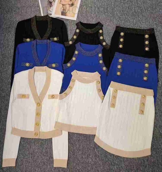 two piece dress designer 2023 autumn and winter sweater coat vest dress ice hemp texture knitted cardigan suit women haek, White
two piece dress designer 2023 autumn and winter sweater coat vest dress ice hemp texture knitted cardigan suit women haek, White