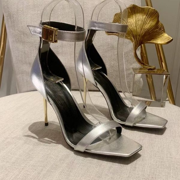 metal buttons jewelry ankle strap sandals high-heeled stiletto high-heeled women's shoes party evening shoes open toe calfskin mirror l, Black
metal buttons jewelry ankle strap sandals high-heeled stiletto high-heeled women's shoes party evening shoes open toe calfskin mirror l, Black