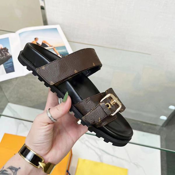 shoes sandals summer designer women bom dia flat mule slipper classic prints brown 2 strap gold buckle beach flip flops
shoes sandals summer designer women bom dia flat mule slipper classic prints brown 2 strap gold buckle beach flip flops