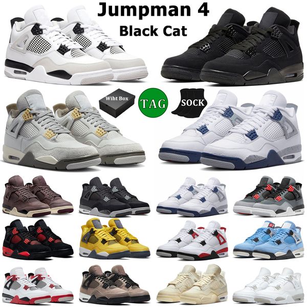 4 jumpmans with box basketball shoes men women 4s military black cat midnight navy university blue red thunder pn dust bred mens
4 jumpmans with box basketball shoes men women 4s military black cat midnight navy university blue red thunder pn dust bred mens