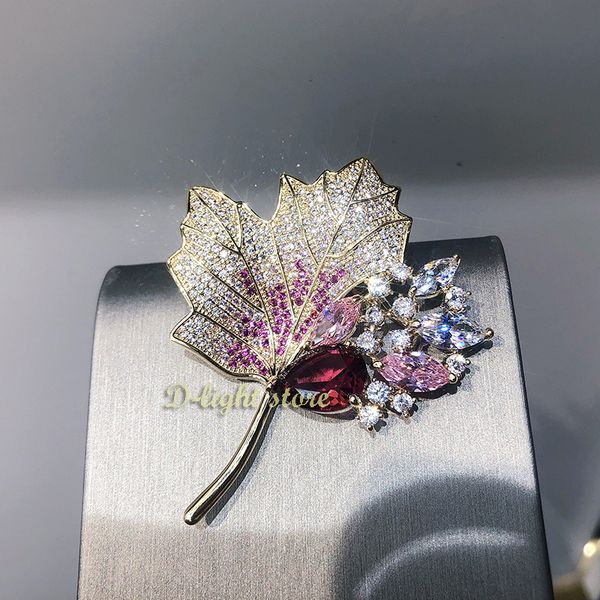 pins brooches luxury maple leaf plant colored zircon brooch ladies versatile temperament suit jacket accessories banquet party jewelry exqui, Gray
pins brooches luxury maple leaf plant colored zircon brooch ladies versatile temperament suit jacket accessories banquet party jewelry exqui, Gray
