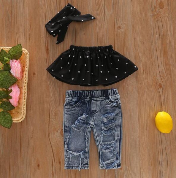 toddler baby kid girl clothes set off shoulder tank denim jeans pants outfits children girls costumes summer, White
toddler baby kid girl clothes set off shoulder tank denim jeans pants outfits children girls costumes summer, White