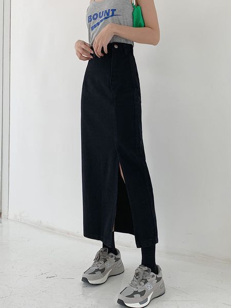 skirts guuzyuviz summer high waist skirts womens vintage maxi jupe femme denim long jean skirts for ladies 230301, Black
skirts guuzyuviz summer high waist skirts womens vintage maxi jupe femme denim long jean skirts for ladies 230301, Black