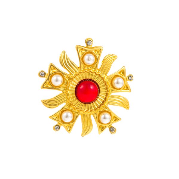 baroque retro cross brooch rhinestone pearl brooches pin for men vintage palace style middle accessory gold pin exquisite corsage male, Gray
baroque retro cross brooch rhinestone pearl brooches pin for men vintage palace style middle accessory gold pin exquisite corsage male, Gray