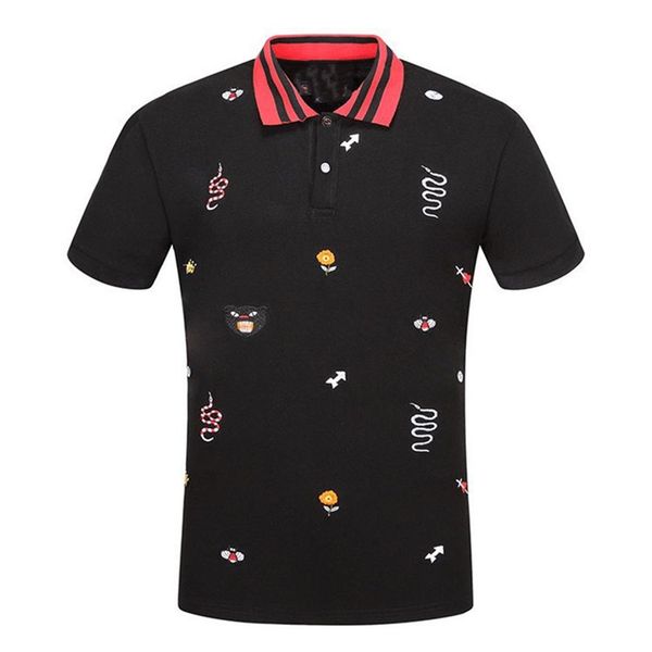 multi embroidery polo shirts man fashion designer ribbed sleeves split hem stretch polos male plus size mens summer sell300h, White;black
multi embroidery polo shirts man fashion designer ribbed sleeves split hem stretch polos male plus size mens summer sell300h, White;black