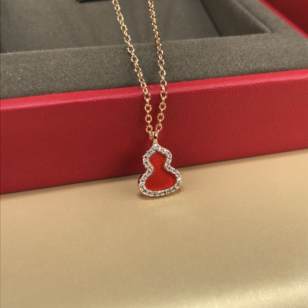 18k plated gold diamond pendant necklace classic steel diamonds bottle gourd pendant necklaces women luck designer jewelry gift wholesaless5, Silver
18k plated gold diamond pendant necklace classic steel diamonds bottle gourd pendant necklaces women luck designer jewelry gift wholesaless5, Silver