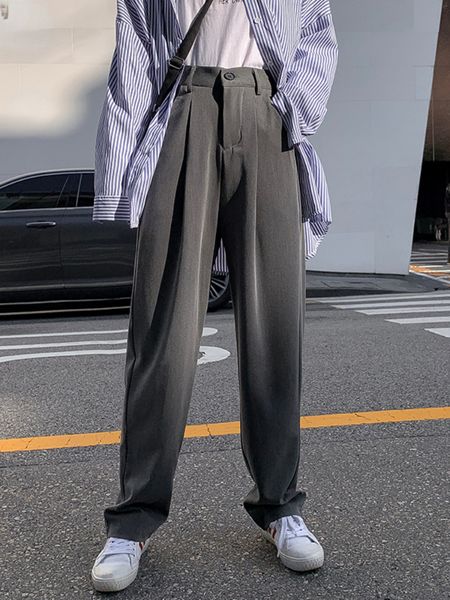 women's pants capris nijiuding women suit pants spring office lady long trousers autumn solid loose high waist pant vestodo female pant, Black;white
women's pants capris nijiuding women suit pants spring office lady long trousers autumn solid loose high waist pant vestodo female pant, Black;white