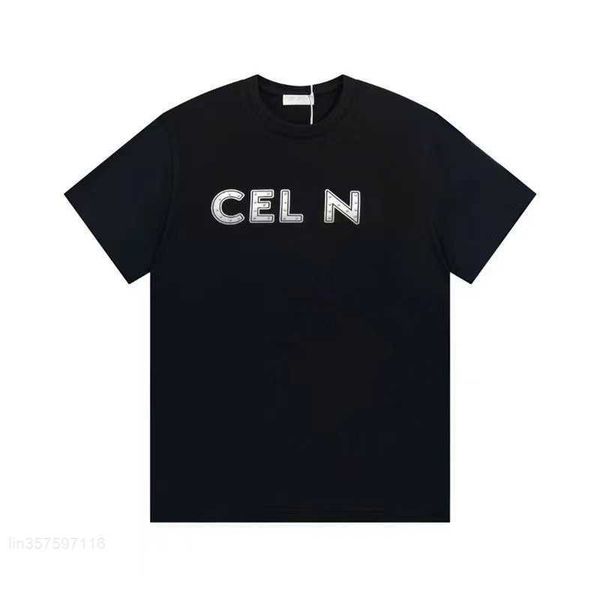 2023 womens t shirt designer cotton short sleeve printed casual sports shirt street fashion couple's same clothing, White
2023 womens t shirt designer cotton short sleeve printed casual sports shirt street fashion couple's same clothing, White