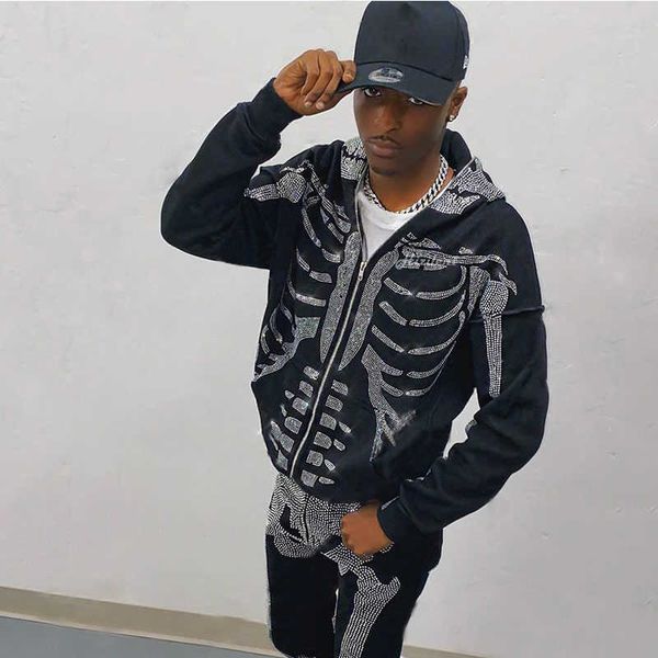 full zip up hoodie rhinestone skeleton goth sweatshirt sport couple outfit black long sleeve oversized grunge y2k hip hop jacket
full zip up hoodie rhinestone skeleton goth sweatshirt sport couple outfit black long sleeve oversized grunge y2k hip hop jacket