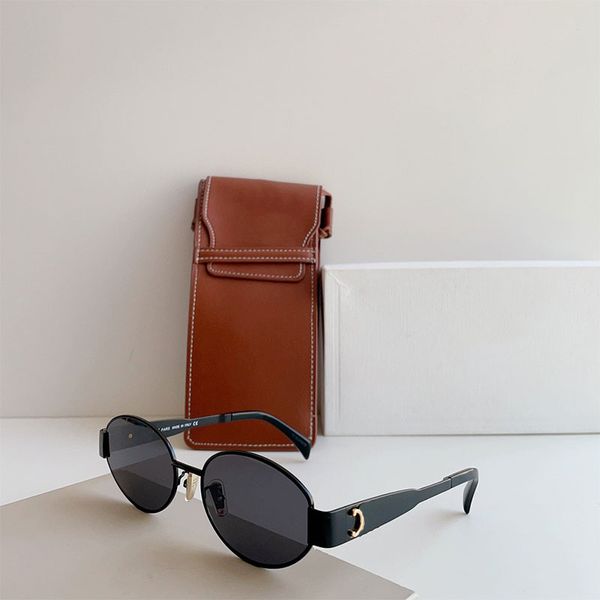 66s sunglasses luxury sunglasses for women metal frame arc de triomphe minimalist oval design cl40235 fashionable classic style sunglasses, White;black
66s sunglasses luxury sunglasses for women metal frame arc de triomphe minimalist oval design cl40235 fashionable classic style sunglasses, White;black