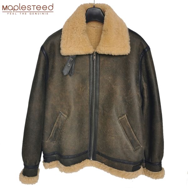 men's leather faux leather thick brown cracking leather shearling coat men 100% natural sheepskin fur coat winter man leather coat warm, Black
men's leather faux leather thick brown cracking leather shearling coat men 100% natural sheepskin fur coat winter man leather coat warm, Black