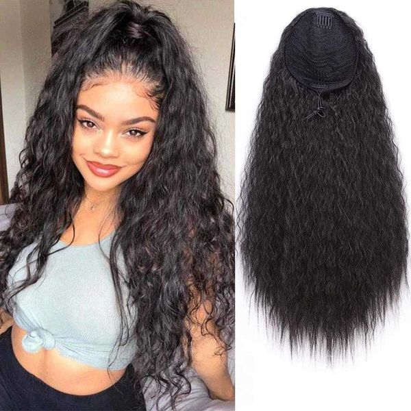 drawstring horsetail long curly wig piece elastic net wig female long curly horsetail 230301, Black
drawstring horsetail long curly wig piece elastic net wig female long curly horsetail 230301, Black