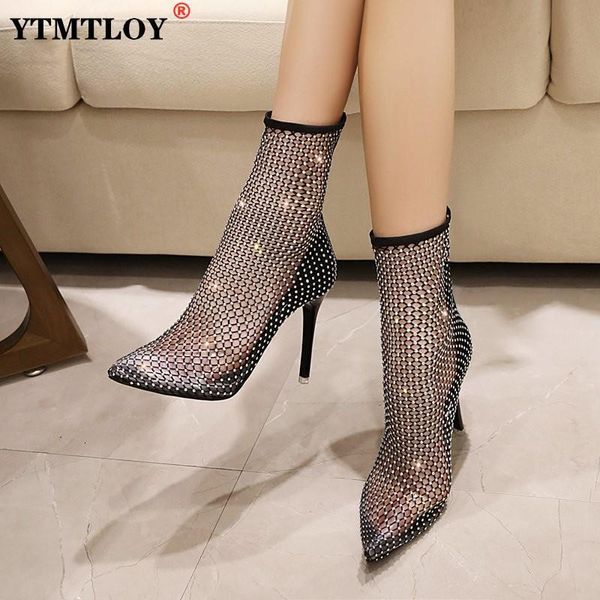 sandals summer bling mesh pointed toe sandals ankle boots stiletto high heels female crystal mesh shoes sandals 230228, Black
sandals summer bling mesh pointed toe sandals ankle boots stiletto high heels female crystal mesh shoes sandals 230228, Black