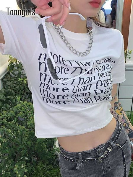 women's t-shirt tonngirls twisted letter print graphic tees women y2k crop short sleeve korean 2022 summer grunge aesthetic tee shirt f, White
women's t-shirt tonngirls twisted letter print graphic tees women y2k crop short sleeve korean 2022 summer grunge aesthetic tee shirt f, White