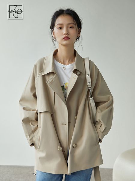 womens trench coats ziqiao japanese turn down collar full regular sleeve khaki loose straight short jakcet office lady fabric belt coat 2303, Tan;black
womens trench coats ziqiao japanese turn down collar full regular sleeve khaki loose straight short jakcet office lady fabric belt coat 2303, Tan;black
