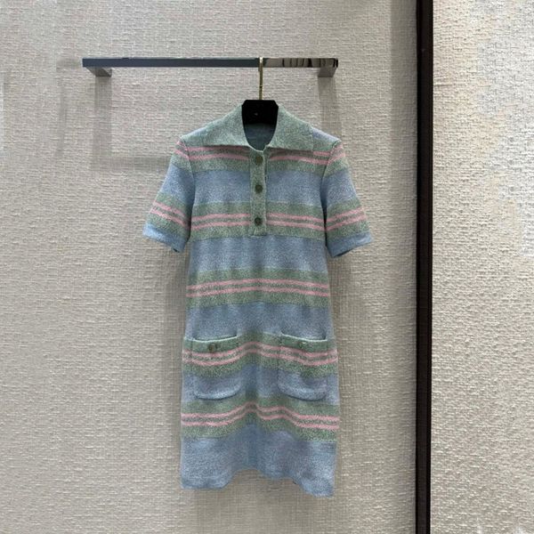 women fashion sleeve striped dress turn down collar waist fitted blue mini dresses elegant female, Black;pink
women fashion sleeve striped dress turn down collar waist fitted blue mini dresses elegant female, Black;pink