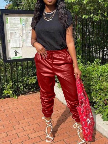 womens clothing autumn pants and winter fashion all match bright color, Black;white
womens clothing autumn pants and winter fashion all match bright color, Black;white