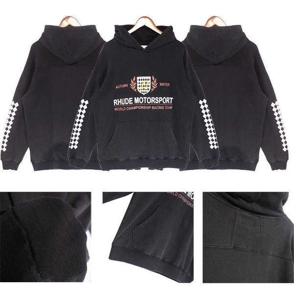 street fashion high brand american hoodie rhude loose autumn limited letter washed old hoodie, Black
street fashion high brand american hoodie rhude loose autumn limited letter washed old hoodie, Black