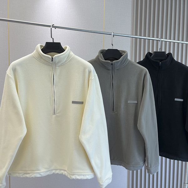 designer hoodie hoodies men women lamb wool hoodies stand collar half zipper jacket streetwear mens pullover sweatshirt loose round collar, Black
designer hoodie hoodies men women lamb wool hoodies stand collar half zipper jacket streetwear mens pullover sweatshirt loose round collar, Black