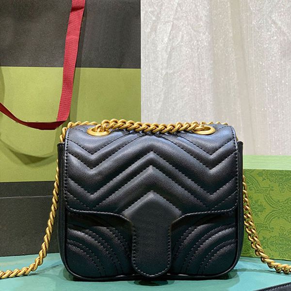 chains crossbody bags flap marmo shoulder bag handbags women purses quilted mini leather shoulder backpack ancient gold accessories fashion