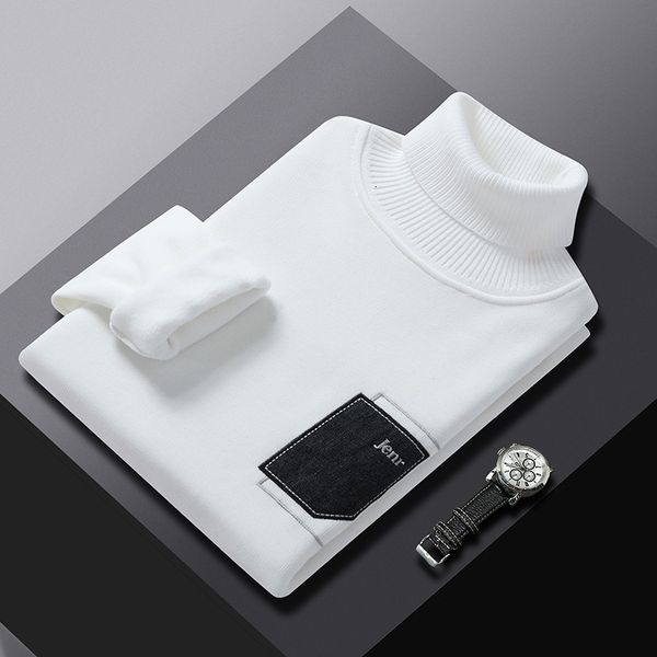 men's sweaters grade fashion brand cashmere pullover men soft warm winter sweater mens handsome turtleneck thick sweaters pull homme 23, White;black
men's sweaters grade fashion brand cashmere pullover men soft warm winter sweater mens handsome turtleneck thick sweaters pull homme 23, White;black