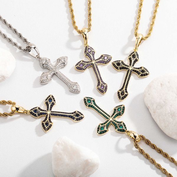 china-chic hip hop jewelry full diamond ice eye cross pendant men and women's versatile necklace sweater chain live broadcast, Silver
china-chic hip hop jewelry full diamond ice eye cross pendant men and women's versatile necklace sweater chain live broadcast, Silver