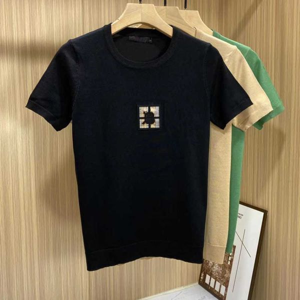 summer sweatshirt men women t shirt tb embroidery short-sleeved tshirt burb designer tshirt round-neck sweater loose pullover knitted shirts, White;black
summer sweatshirt men women t shirt tb embroidery short-sleeved tshirt burb designer tshirt round-neck sweater loose pullover knitted shirts, White;black