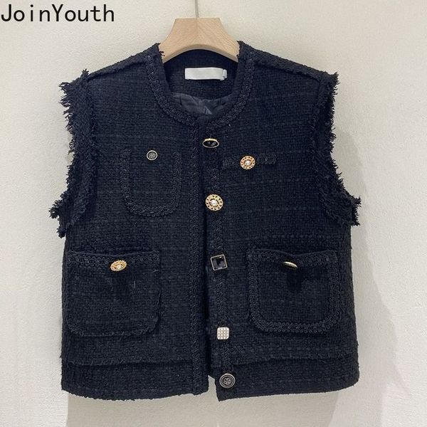 womens vests korean vest for women fashion temperament tanks ropa mujer sleeveless pockets waistcoat loose vintage jackets y2k 230301, Black;white
womens vests korean vest for women fashion temperament tanks ropa mujer sleeveless pockets waistcoat loose vintage jackets y2k 230301, Black;white