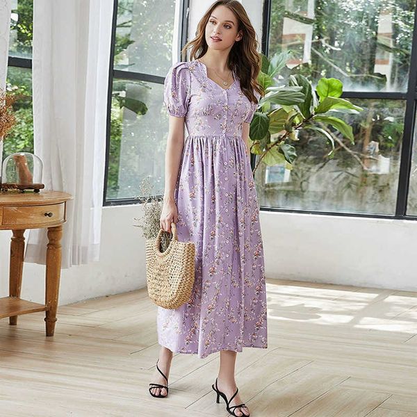 luxury goods women's casual dresses square neck bubble sleeve high waist large hem long floral skirt, Black;gray
luxury goods women's casual dresses square neck bubble sleeve high waist large hem long floral skirt, Black;gray