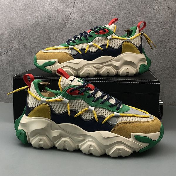 casual shoes italian designer dress wedding party shoes fashion breathable vulcanized sport casual sneakers round toe thick bottom business, Black
casual shoes italian designer dress wedding party shoes fashion breathable vulcanized sport casual sneakers round toe thick bottom business, Black