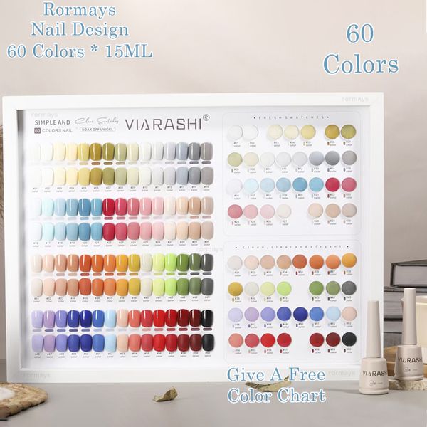 rormays fashion gel 60 color nail polish rainbow color set semi permanent sequins shiny gloss uv led nail art design gel varnish 15ml wholes
rormays fashion gel 60 color nail polish rainbow color set semi permanent sequins shiny gloss uv led nail art design gel varnish 15ml wholes