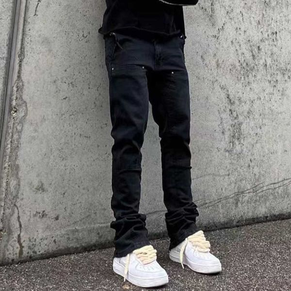 men's jeans high street ruined frayed washed retro wide boot pants for men and women straight ripped casual oversized denim trousers y2, Blue
men's jeans high street ruined frayed washed retro wide boot pants for men and women straight ripped casual oversized denim trousers y2, Blue