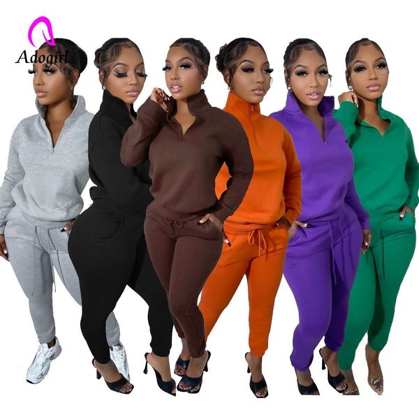 womens two piece pants fleece jogger set for women autumn winter solid mock neck sweatshirt sporty matching tracksuit fitness 2 230228, White
womens two piece pants fleece jogger set for women autumn winter solid mock neck sweatshirt sporty matching tracksuit fitness 2 230228, White