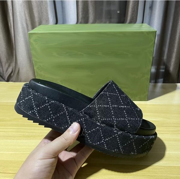 women platform slide sandal designer slipper canvas embroidery real leather beach flora jumbo outdoor party luxury men thick bottom size, Black
women platform slide sandal designer slipper canvas embroidery real leather beach flora jumbo outdoor party luxury men thick bottom size, Black