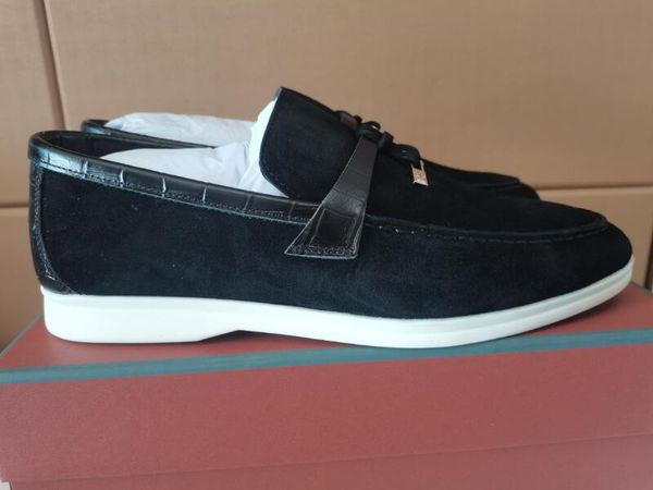 realfine dress shoes 5a loropiana 5965 summer charms walk loafers suede with alligator shoe for women size 34-42, Black
realfine dress shoes 5a loropiana 5965 summer charms walk loafers suede with alligator shoe for women size 34-42, Black