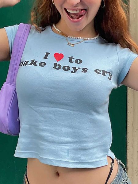 women's t-shirt 2022summer letter print white short sleeve t shirts fairy grunge o neck blue crop women y2k fashion vintage clothes emo
women's t-shirt 2022summer letter print white short sleeve t shirts fairy grunge o neck blue crop women y2k fashion vintage clothes emo