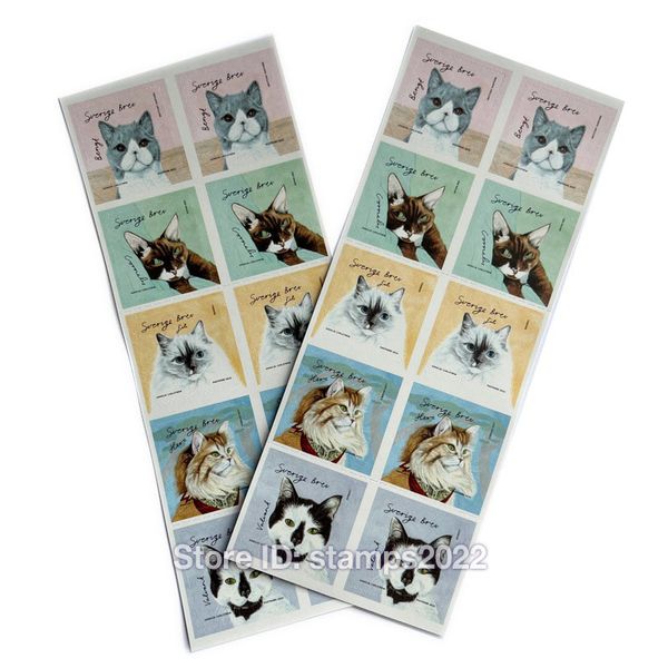 sverige brev booklet my cat domestic letter sweden stamp swedish post nord