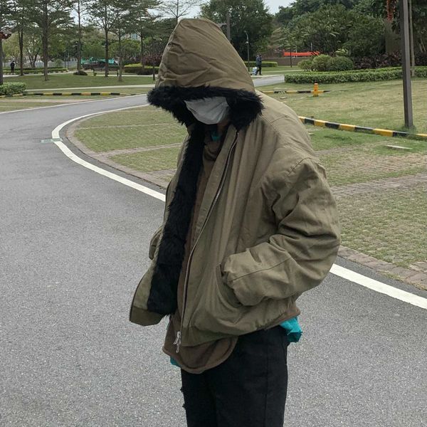 online celebrity main line military cloth wolf hair rabbit hair plush thickened fur jacket cotton jacket warm jacket high street leisure, Black;brown
online celebrity main line military cloth wolf hair rabbit hair plush thickened fur jacket cotton jacket warm jacket high street leisure, Black;brown
