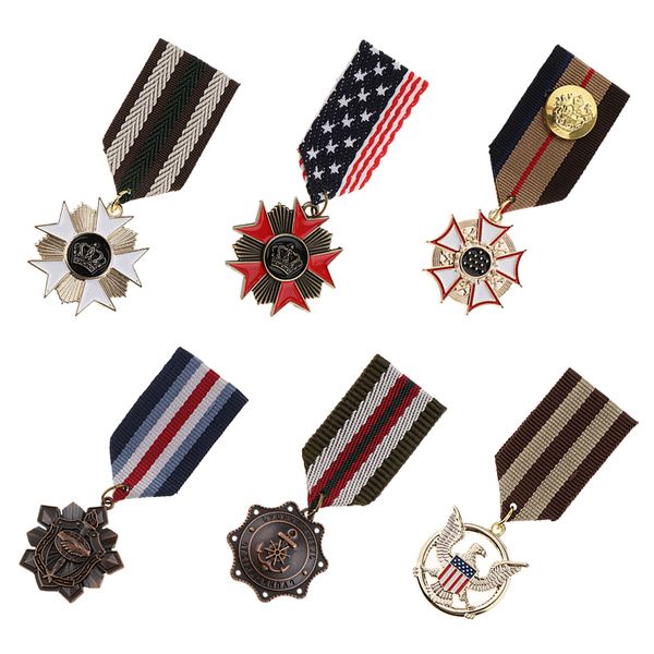 pins brooches 6 pieces assorted geometric medal badge pendant fabric uniform brooch pin men women fashion jewelry 230228, Gray
pins brooches 6 pieces assorted geometric medal badge pendant fabric uniform brooch pin men women fashion jewelry 230228, Gray