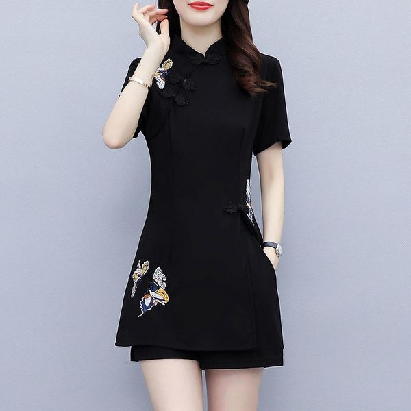 women's two piece pants suit chinese style outfits matching crop shorts sets summer improved retro cheongsam lady clothes 230301, White
women's two piece pants suit chinese style outfits matching crop shorts sets summer improved retro cheongsam lady clothes 230301, White