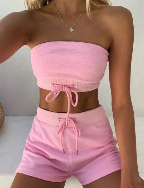 women s two piece pants women pieces sets solid sports wear tracksuit female plus size fitness running wrapped strapless shorts 230228, White
women s two piece pants women pieces sets solid sports wear tracksuit female plus size fitness running wrapped strapless shorts 230228, White