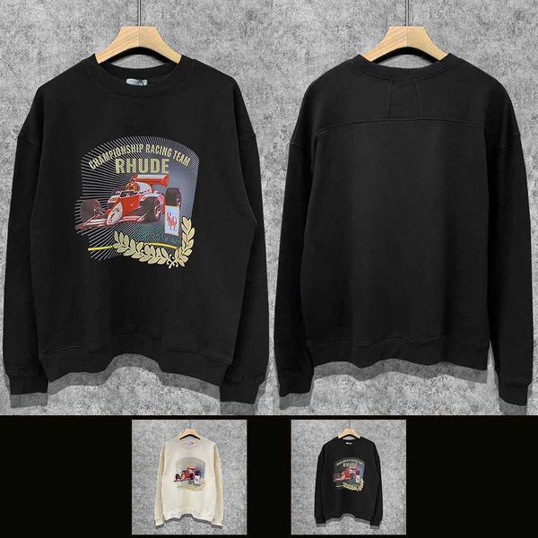 rh street trend limited sweatshirts rhude os loose casual hip-hop high street pullover round neck sweater bmst, Black
rh street trend limited sweatshirts rhude os loose casual hip-hop high street pullover round neck sweater bmst, Black