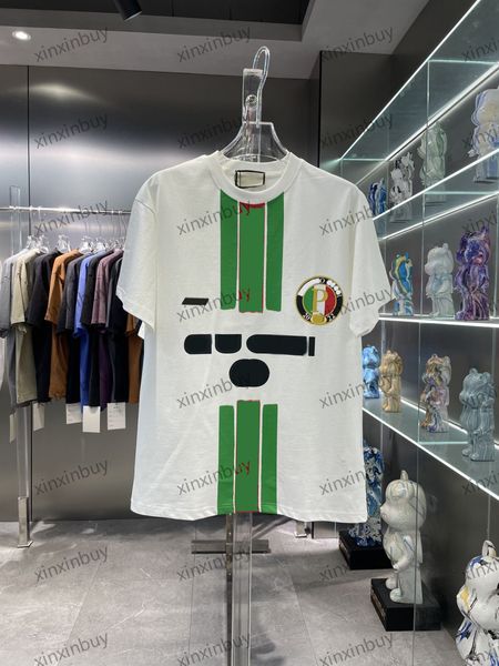 xinxinbuy men designer tee t shirt 23ss red stripe print short sleeve cotton women white black grey s-2xl, Black;brown
xinxinbuy men designer tee t shirt 23ss red stripe print short sleeve cotton women white black grey s-2xl, Black;brown
