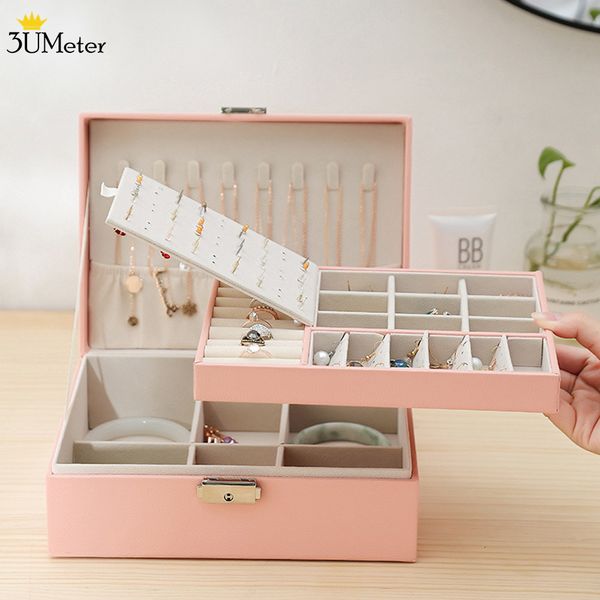 jewelry stand doublelayer large box multifunction travel organizer case storage holder gift 230228, Black
jewelry stand doublelayer large box multifunction travel organizer case storage holder gift 230228, Black