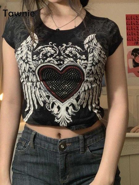women's t-shirt tawnie y2k grunge fairycore graphic print tshirts women aesthetic vintage rhinestone heart short sleeve tee shirts 2022, White
women's t-shirt tawnie y2k grunge fairycore graphic print tshirts women aesthetic vintage rhinestone heart short sleeve tee shirts 2022, White