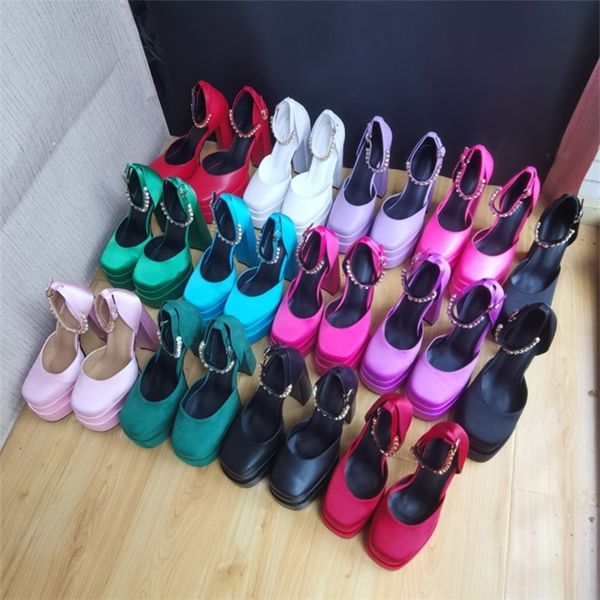 dress shoes women's pumps genuine leather silk sandals thick high heel platform party black rose white yellow 230301
dress shoes women's pumps genuine leather silk sandals thick high heel platform party black rose white yellow 230301