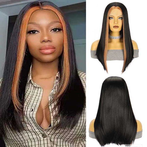 women's wig front lace wig pick dyeing fashion long straight hair chemical fiber headwear wigs 230301, Black
women's wig front lace wig pick dyeing fashion long straight hair chemical fiber headwear wigs 230301, Black